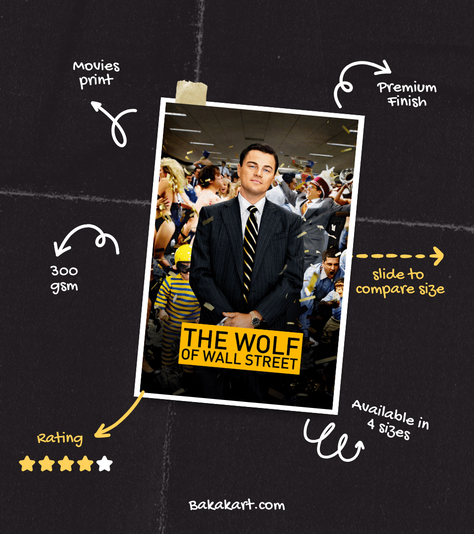 The Wolf of Wall Street Wall Poster | Movies | Pop Culture Print