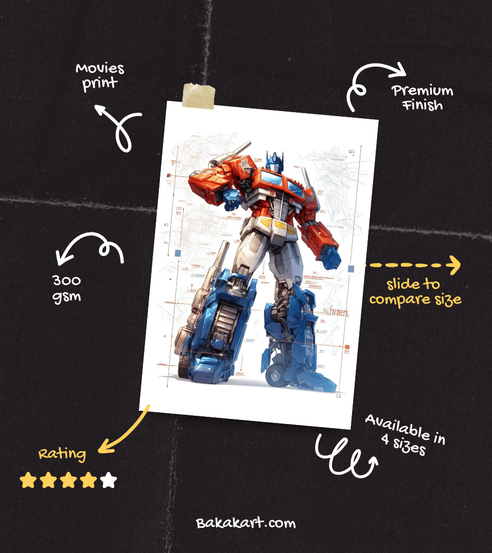 Transformers Wall Poster | Movies | Pop Culture Print