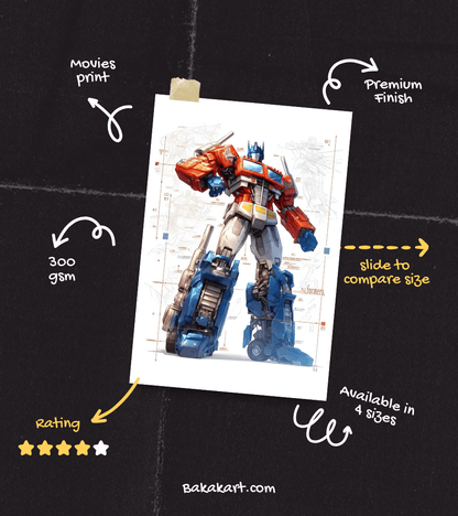 Transformers Wall Poster | Movies | Pop Culture Print