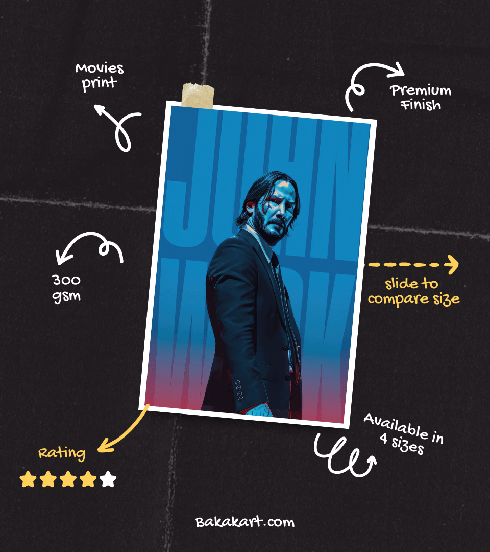 John Wick Wall Poster | Movies | Pop Culture Print