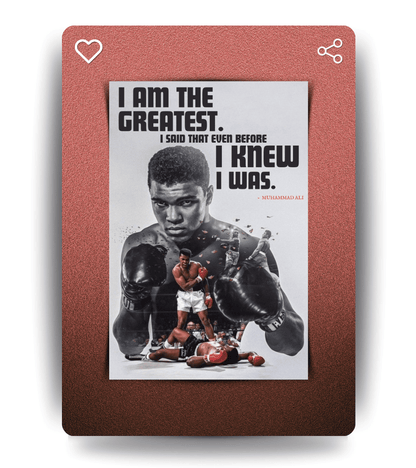 Muhammad Ali Wall Poster | Boxing | Sport Print