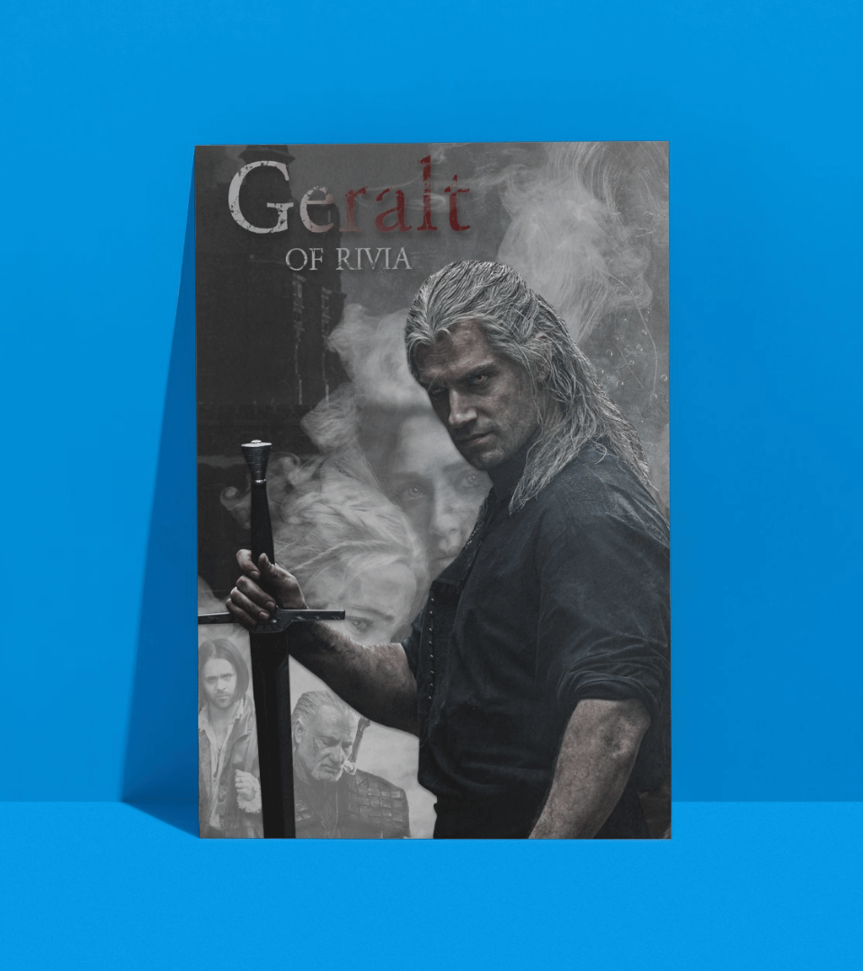 Geralt of Rivia Wall Poster | Witcher | Pop Culture Print