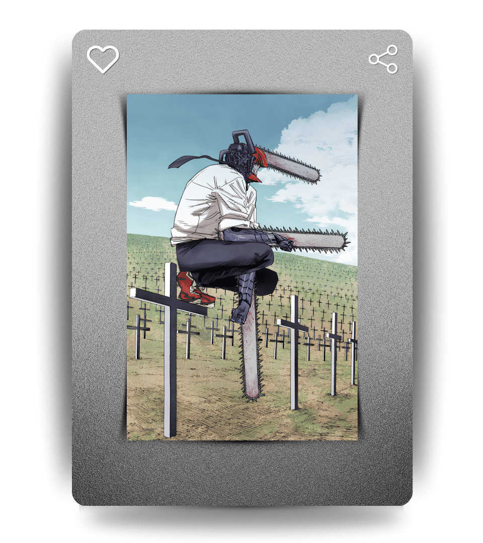 Chainsaw man Graveyard Wall Poster | Chainsaw Man | Anime Print