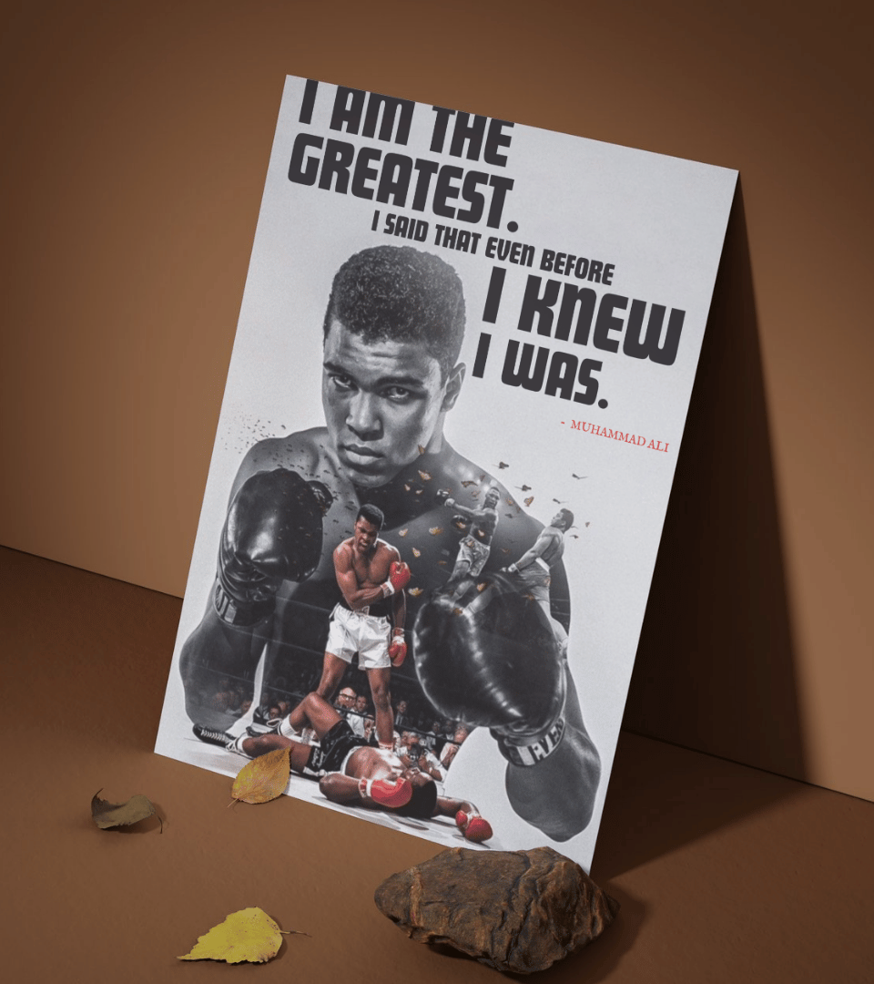 Muhammad Ali Wall Poster | Boxing | Sport Print