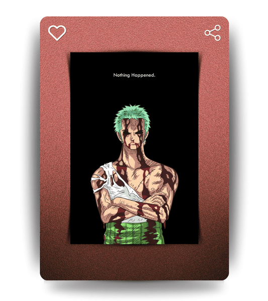 Zoro Loyalty Wall Poster | One Piece | Anime Print