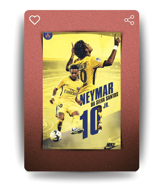 Neymar Wall Poster | Football | Sport Print