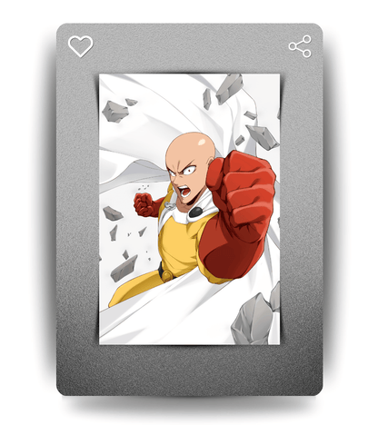 Saitama Wall Poster | One Punch Man | Anime Print