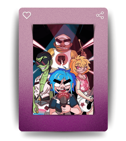 Gorillaz Wall Poster | Band | Music Print