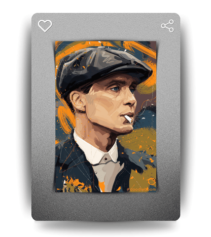 Thomas Shelby Abstract Wall Poster | Peaky Blinders | Pop Culture Print