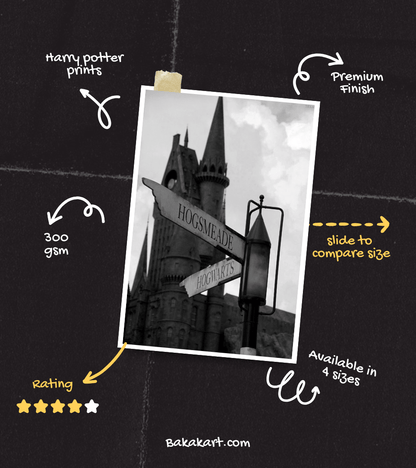 Hogsmeade Sign Wall Poster | Harry Potter | Pop Culture Print