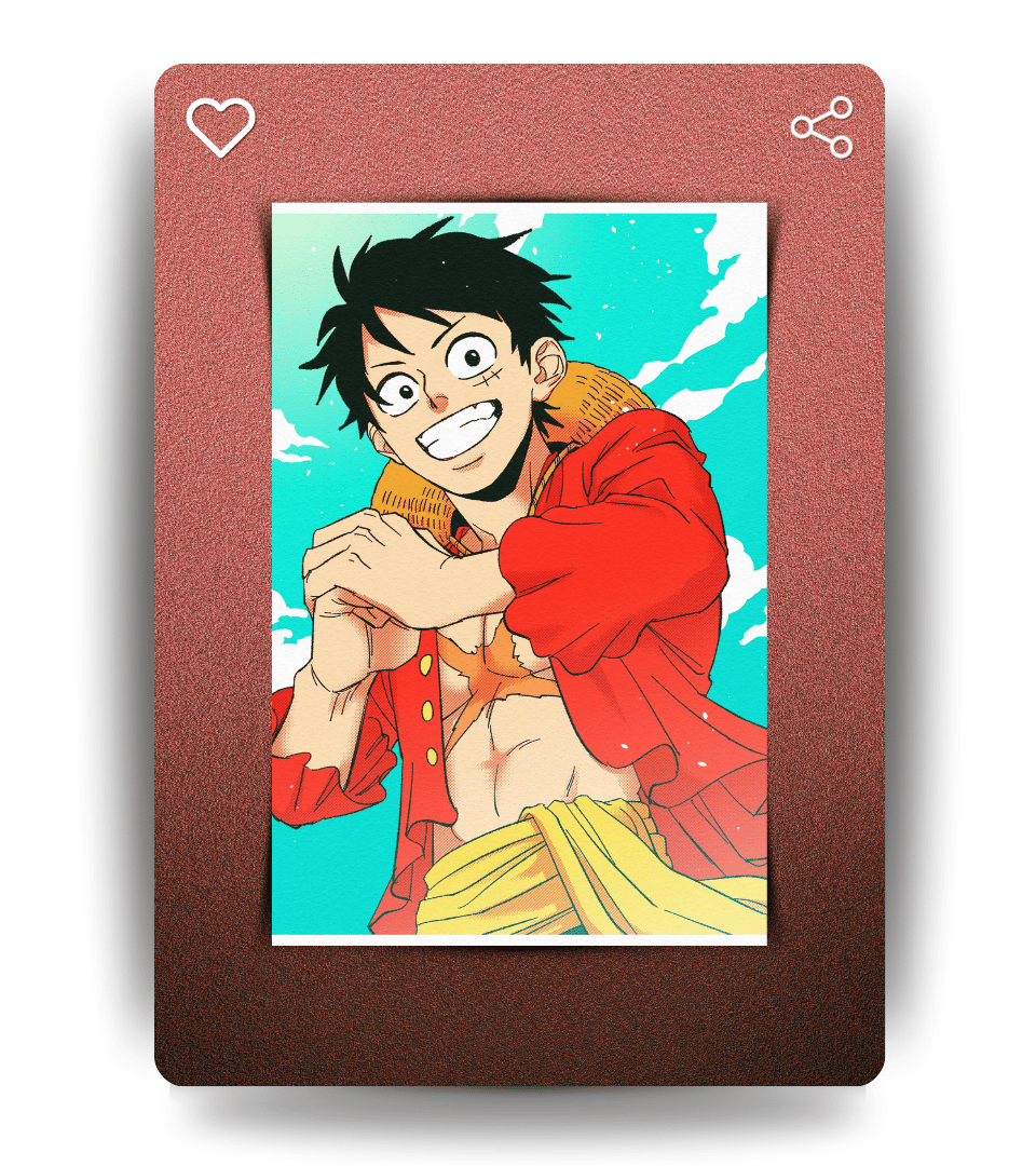 Luffy Aesthetic Wall Poster | One Piece | Anime Print