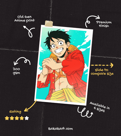 Luffy Aesthetic Wall Poster | One Piece | Anime Print