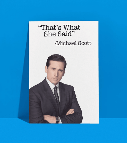 That's What She Said Wall Poster | The Office | Pop Culture Print