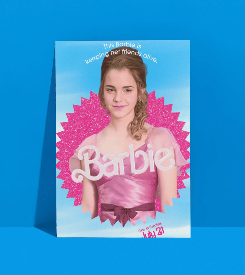 Hermione Barbie Wall Poster | Harry Potter | Pop Culture Print