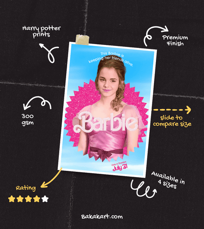 Hermione Barbie Wall Poster | Harry Potter | Pop Culture Print