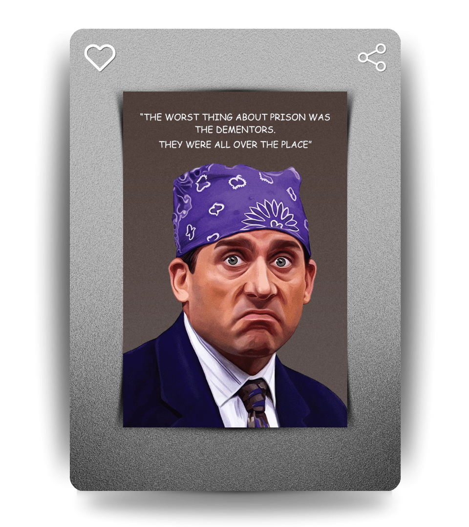 Prison Mike Wall Poster | The Office | Pop Culture Print