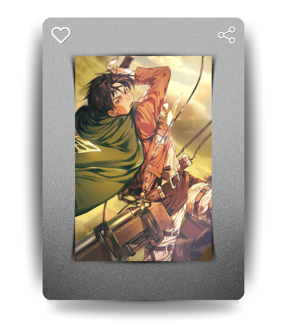 Levi Ackerman Wall Poster | Attack On Titan | Anime Print