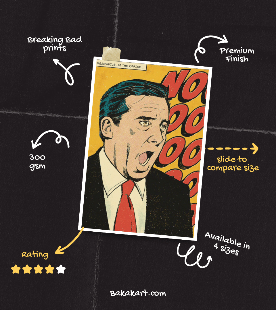 Michael Scott 'NOOOO' Wall Poster | The Office | Pop Culture Print