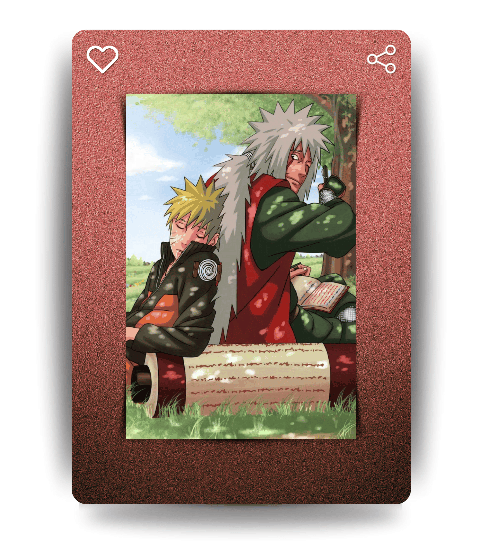 Naruto & Jiraiya Wall Poster | Naruto | Anime Print