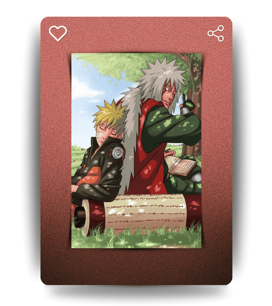 Naruto & Jiraiya Wall Poster | Naruto | Anime Print