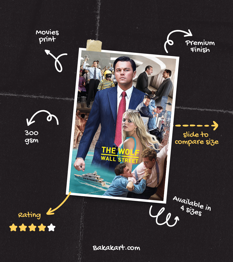 The Wolf of Wall Street Wall Poster | Movies | Pop Culture Print