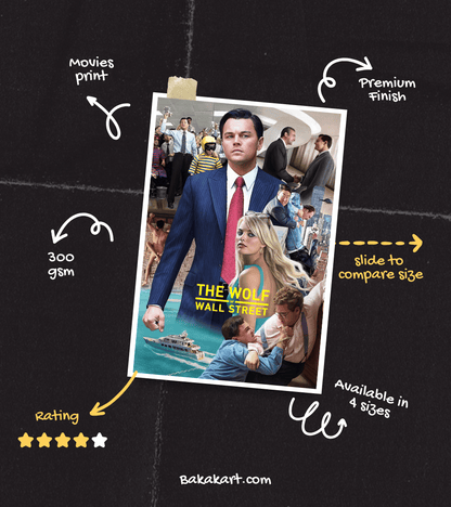 The Wolf of Wall Street Wall Poster | Movies | Pop Culture Print