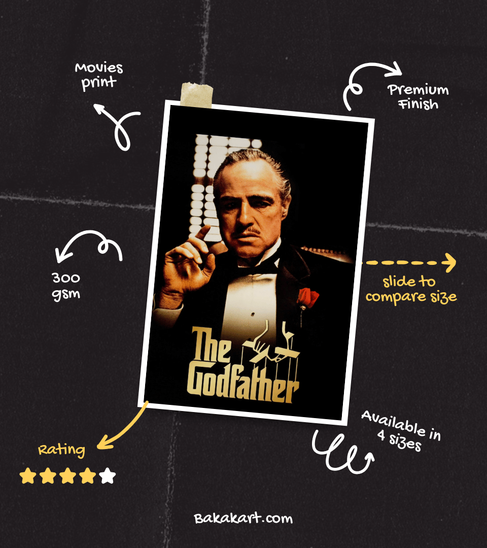 The Godfather Wall Poster | Movies | Pop Culture Print