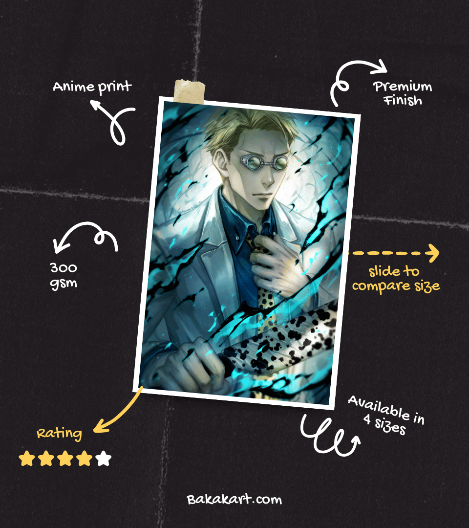 Kento Nanami Wall Poster | Jujutsu Kaisen | Anime Print