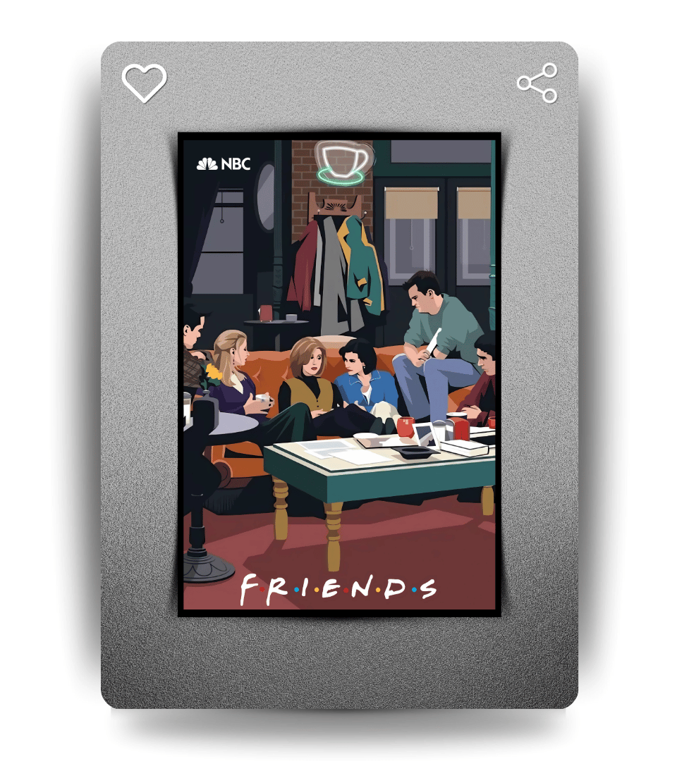 Central Perk Vibes Wall Poster | Friends | Pop Culture Print