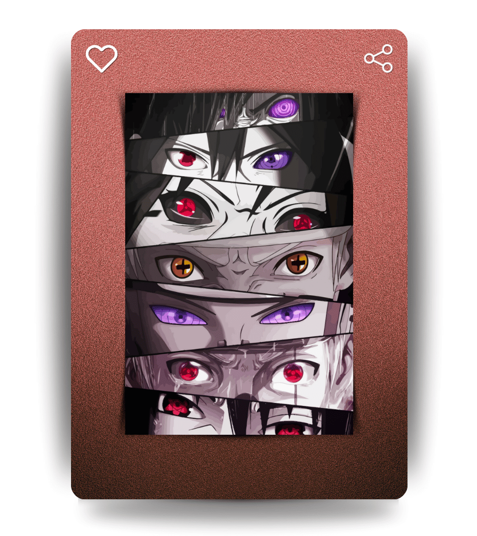 Eyes In Naruto Wall Poster | Naruto | Anime Prints