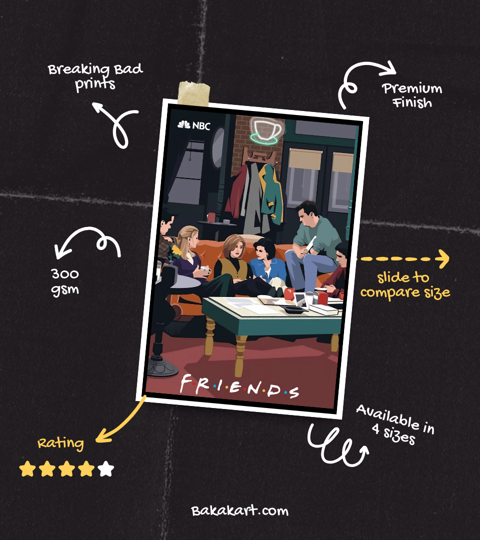 Central Perk Vibes Wall Poster | Friends | Pop Culture Print