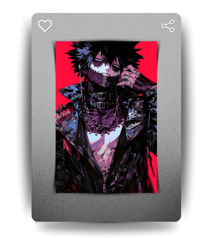 Dabi Wall Poster | My Hero Academia | Anime Print