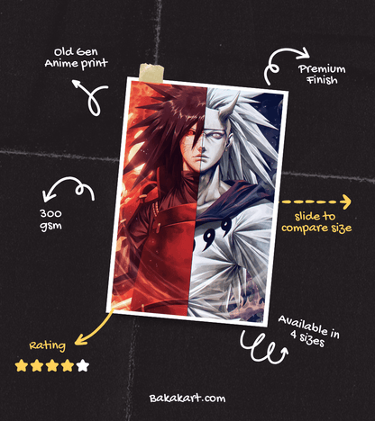 Uchiha Madara Wall Poster | Naruto | Anime Print