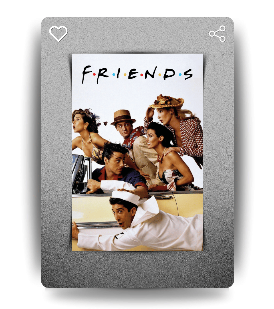 Friends Wall Poster | TV Series | Pop Culture Print