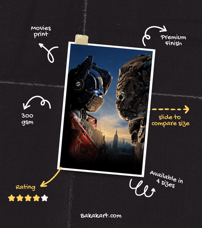 Transformers Wall Poster | Movies | Pop Culture Print