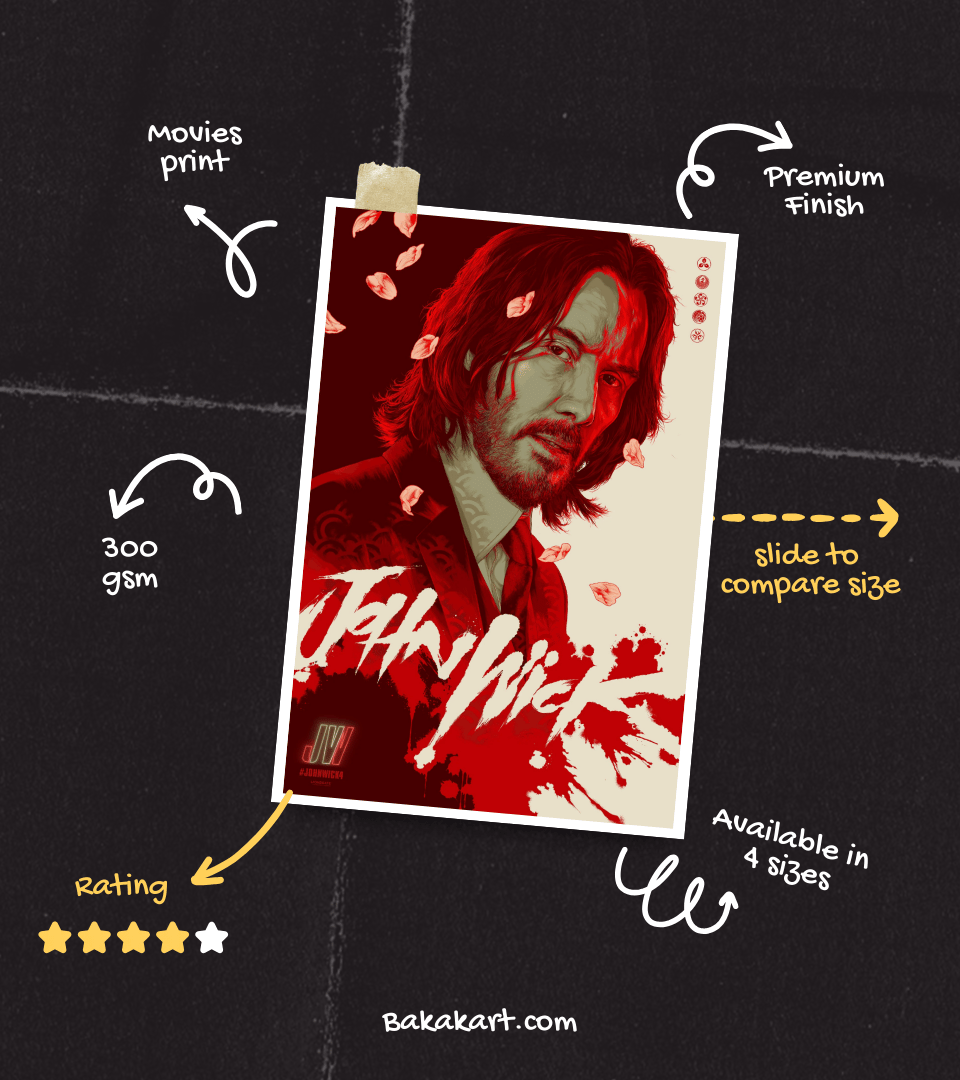 John Wick Wall Poster | Movies | Pop Culture Print