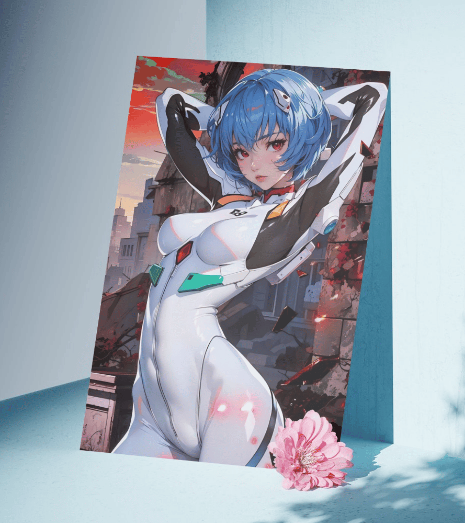 Rei Ayanami Waifu Wall Poster | Neon Genesis Evangelion | Anime Print