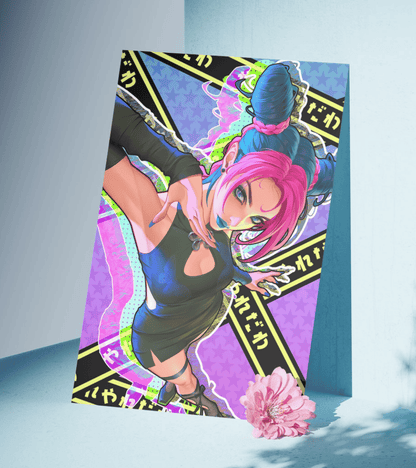 Jolyne Waifu Wall Poster | JoJo's Bizarre Adventure | Anime Print