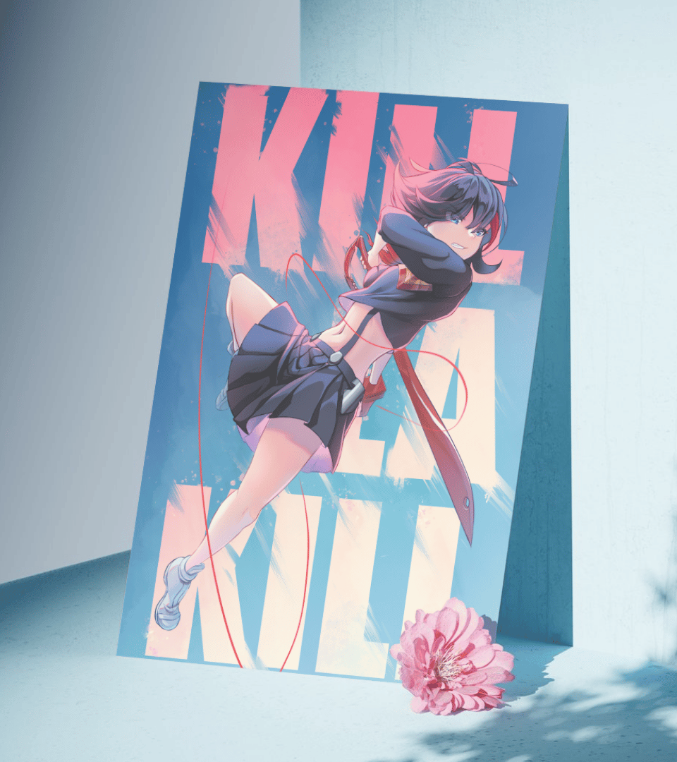 Ryuko Matoi Waifu Wall Poster | Kill la Kill | Anime Print