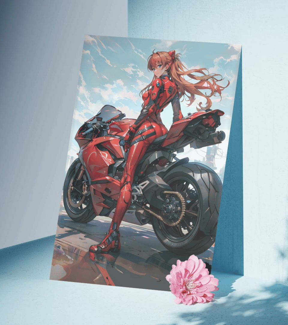 Asuka Langley Soryu Waifu Wall Poster | Neon Genesis Evangelion | Anime Print