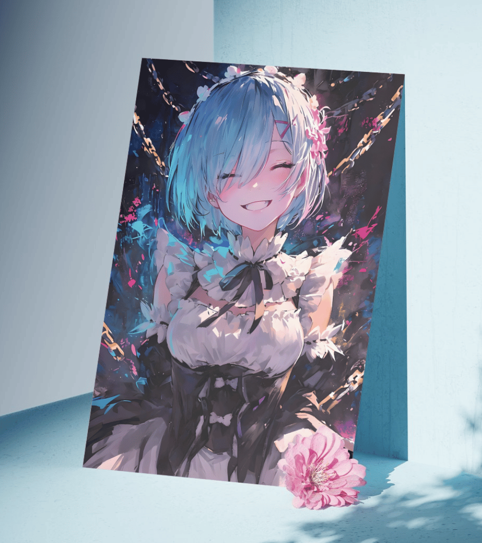 Rem Waifu Wall Poster | Waifu | Anime Print