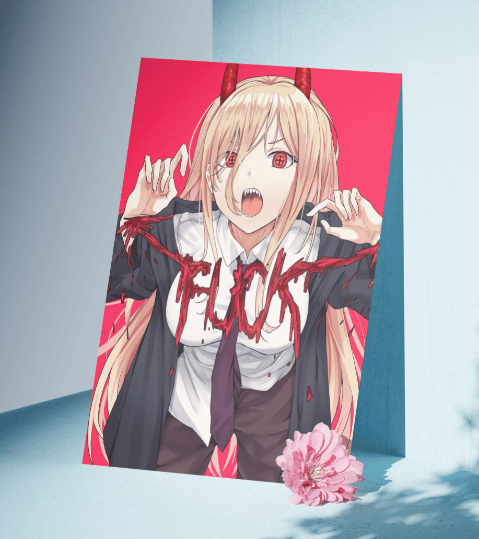 Power Waifu Wall Poster | Chainsaw Man | Anime Print