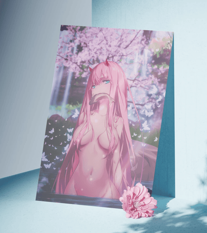 Zero Two Waifu Wall Poster | Darling in the Franxx | Anime Print