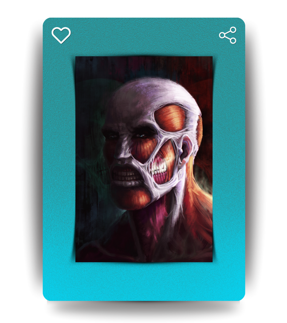 Colossal Titan Wall Poster | Attack On Titan | Anime Print