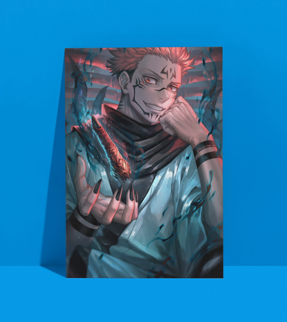 Ryomen Sukuna Wall Poster | Jujutsu Kaisen | Anime Print