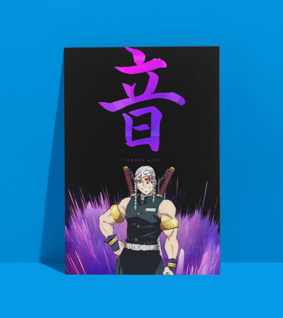 Tengen Uzui Wall Poster | Demon Slayer | Anime Print