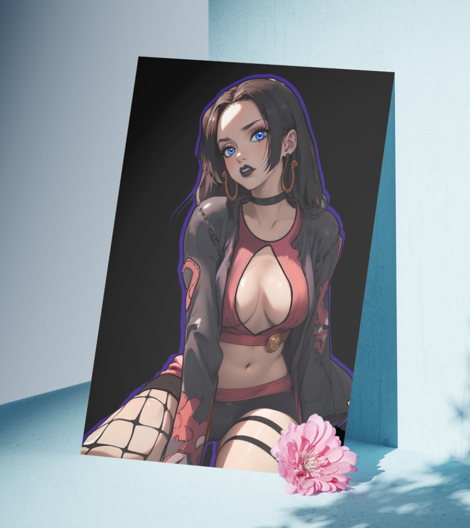 Boa Hancock Black BG Wall Poster | Waifu  | Anime Print