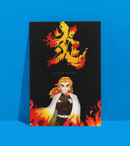 Kyojuro Rengoku Wall Poster | Demon Slayer | Anime Print