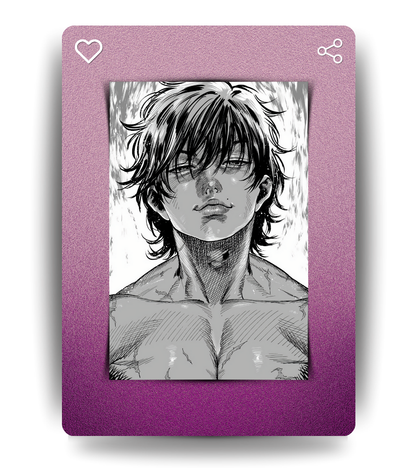 Baki Monochromatic Wall Poster | Baki | Anime Print