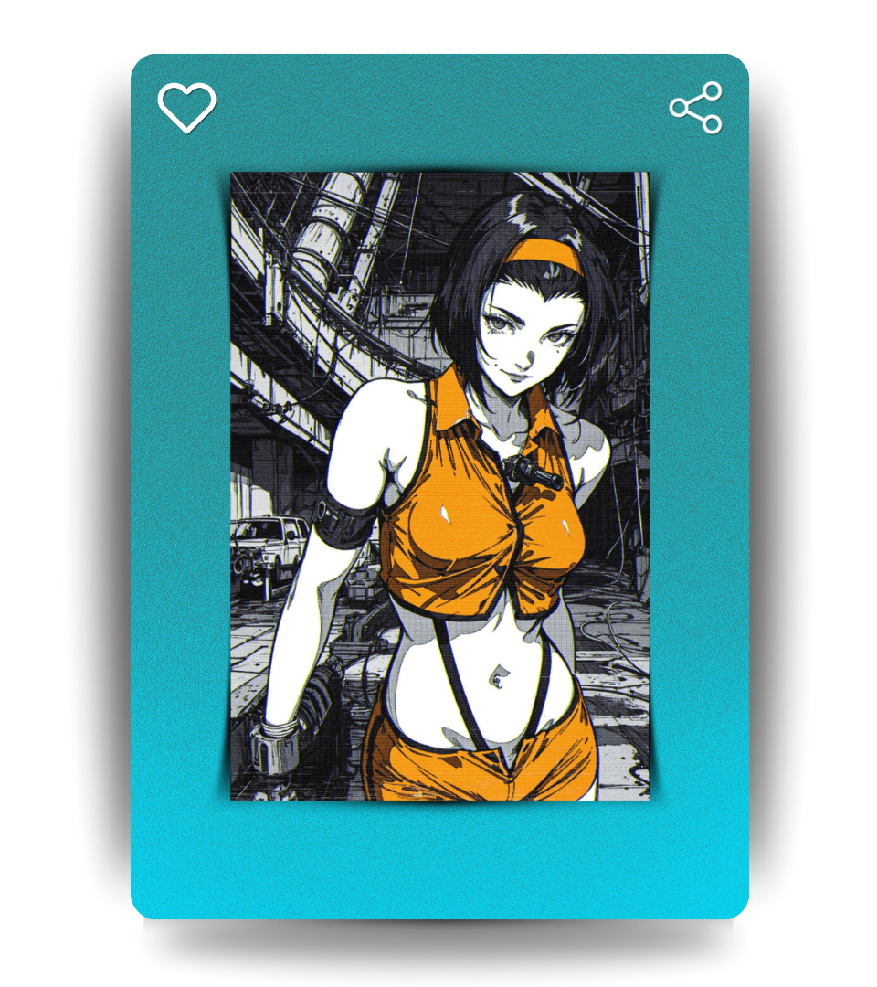 Faye Valentine Cyberpunk Wall Poster | Waifu | Anime Print